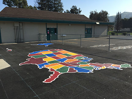 Detail Striping - School Playground Sample